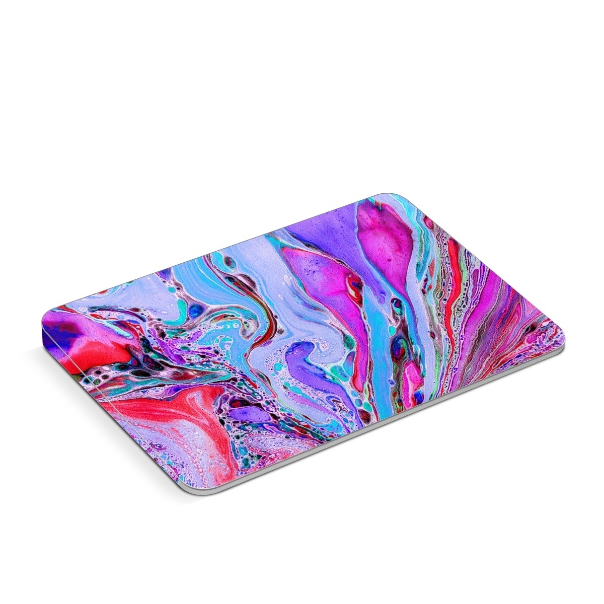 Apple Magic Trackpad Skin design of Pink, Purple, Pattern, Design, Visual arts, Art, Psychedelic art, Magenta, Acrylic paint, Colorfulness, with pink, purple, blue, green colors