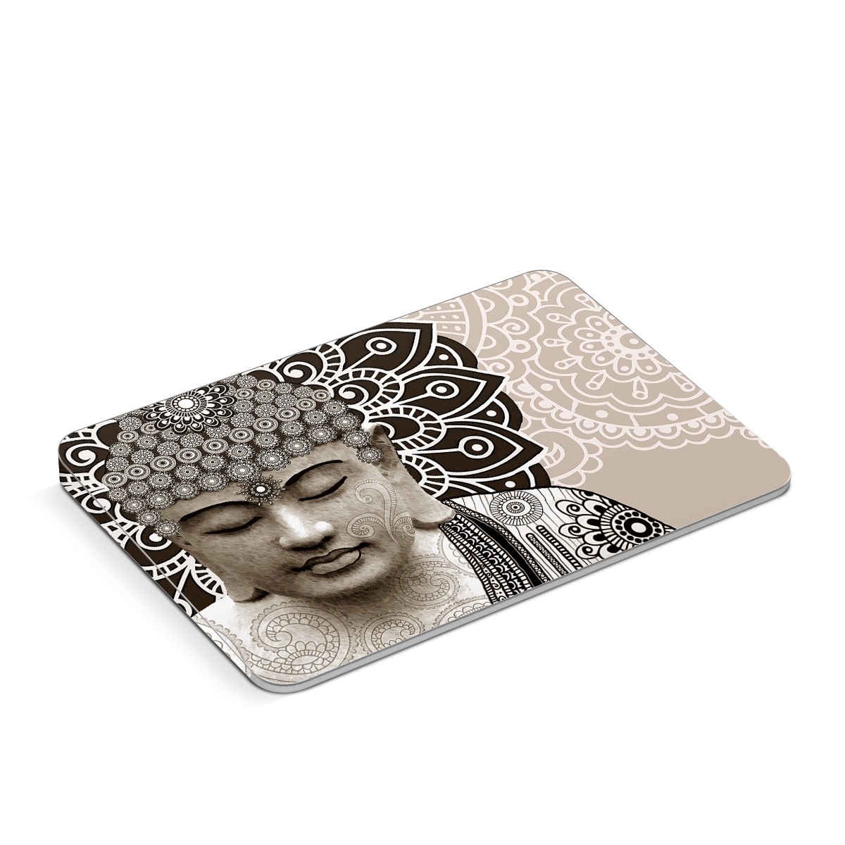 Apple Magic Trackpad Skin design of Head, Illustration, Art, Visual arts, Design, Pattern, Stock photography, Drawing, Black-and-white, Tradition, with gray, black, green, red colors