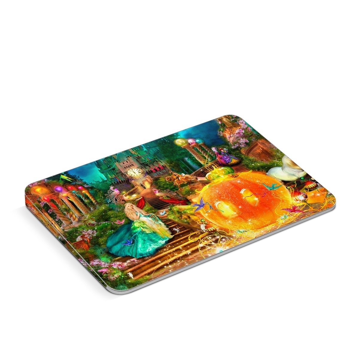 Apple Magic Trackpad Skin design of Mythology, Adventure game, World, Fictional character, Theatrical scenery, Art, with yellow, orange, blue, green, red, purple, white, black colors