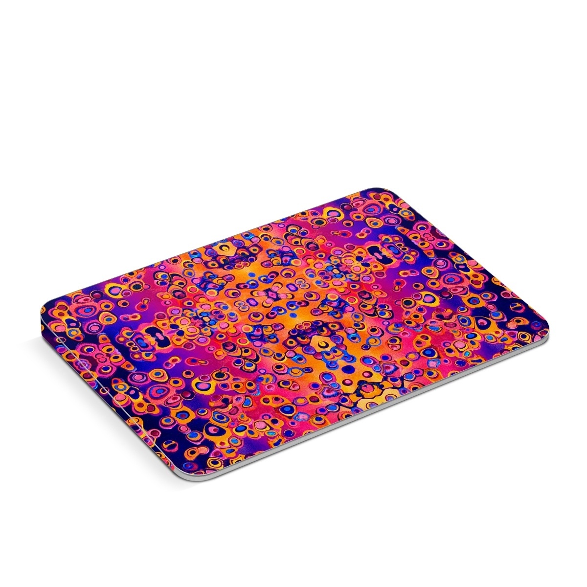 Apple Magic Trackpad Skin design of Pattern, Psychedelic art, Symmetry, with orange, purple, blue, pink colors