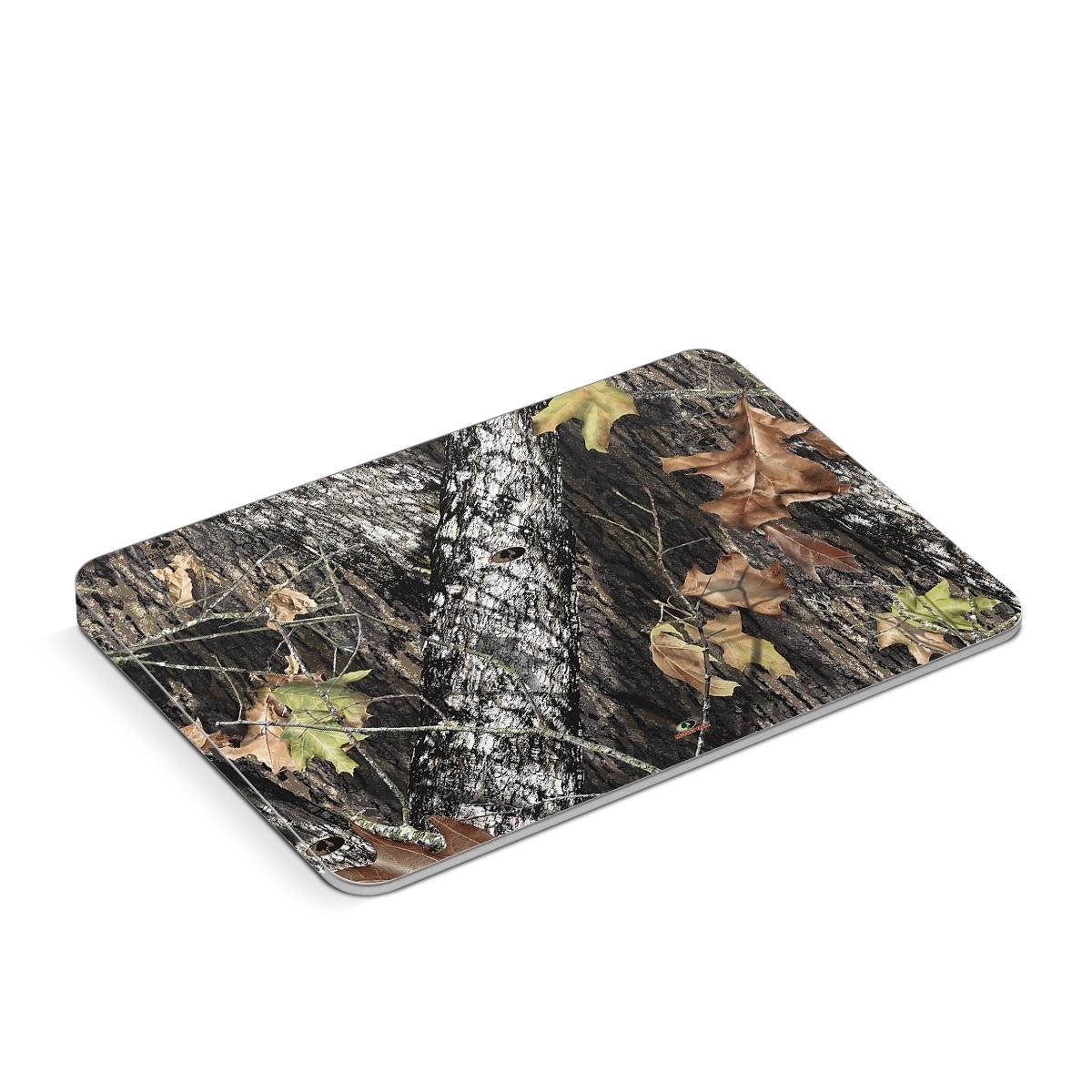 Apple Magic Trackpad Skin design of Leaf, Tree, Plant, Adaptation, Camouflage, Branch, Wildlife, Trunk, Root, with black, gray, green, red colors