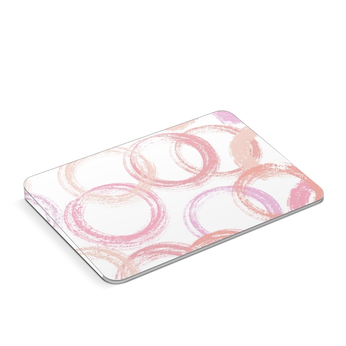 Apple Magic Trackpad Skin design of Purple, Textile, Pink, Motif, Violet, Material property, Magenta, Art, Circle, Font, with pink, white colors