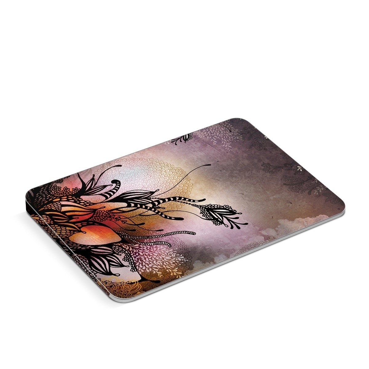 Apple Magic Trackpad Skin design of Illustration, Graphic design, Cg artwork, Art, Fictional character, Graphics, Visual arts, Darkness, with black, gray, red, green, purple colors