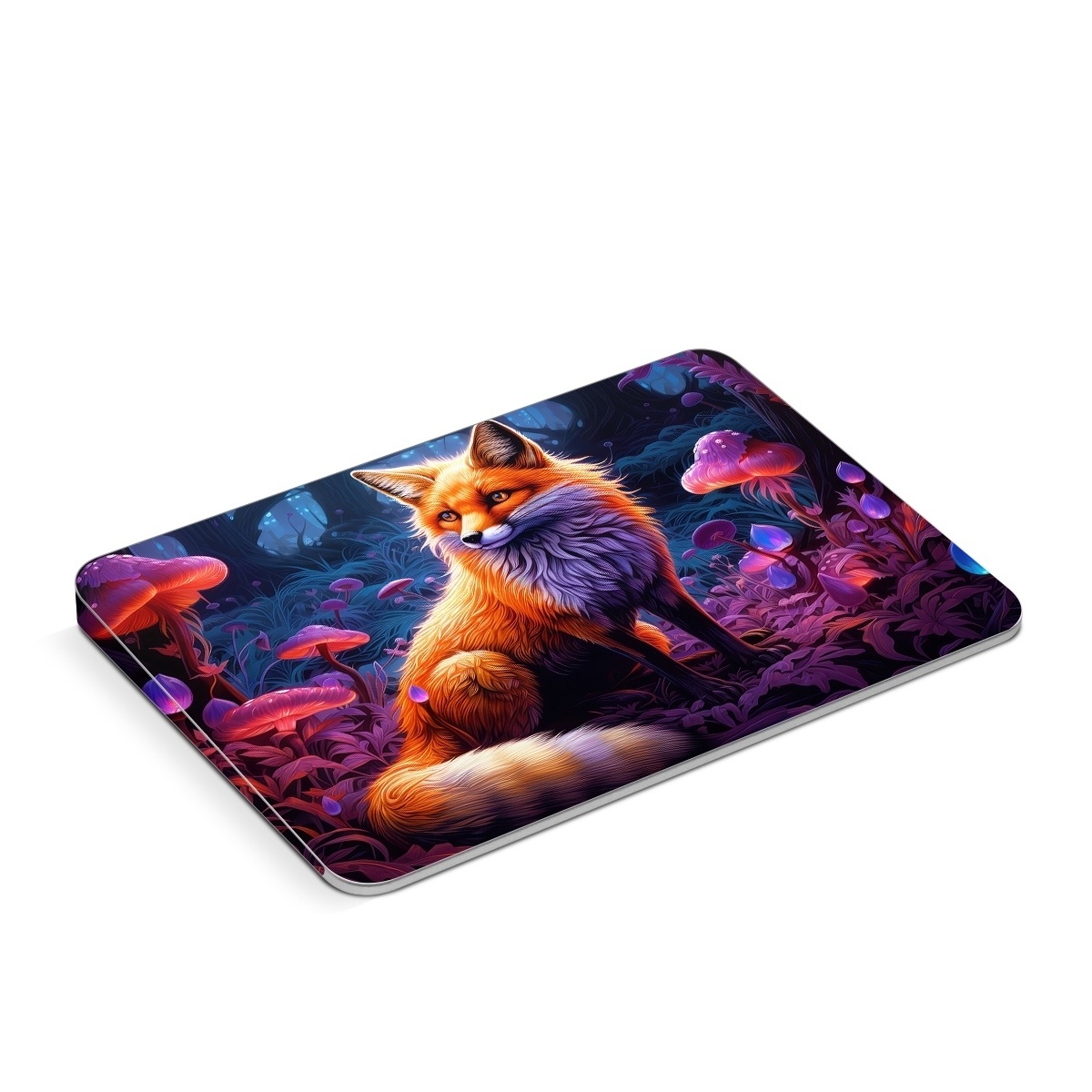 Apple Magic Trackpad Skin design of Plant, Light, Carnivore, Orange, Organism, Tree, Pink, Natural landscape, Fawn, Whiskers, with red, orange, white, black, purple, gray, green colors