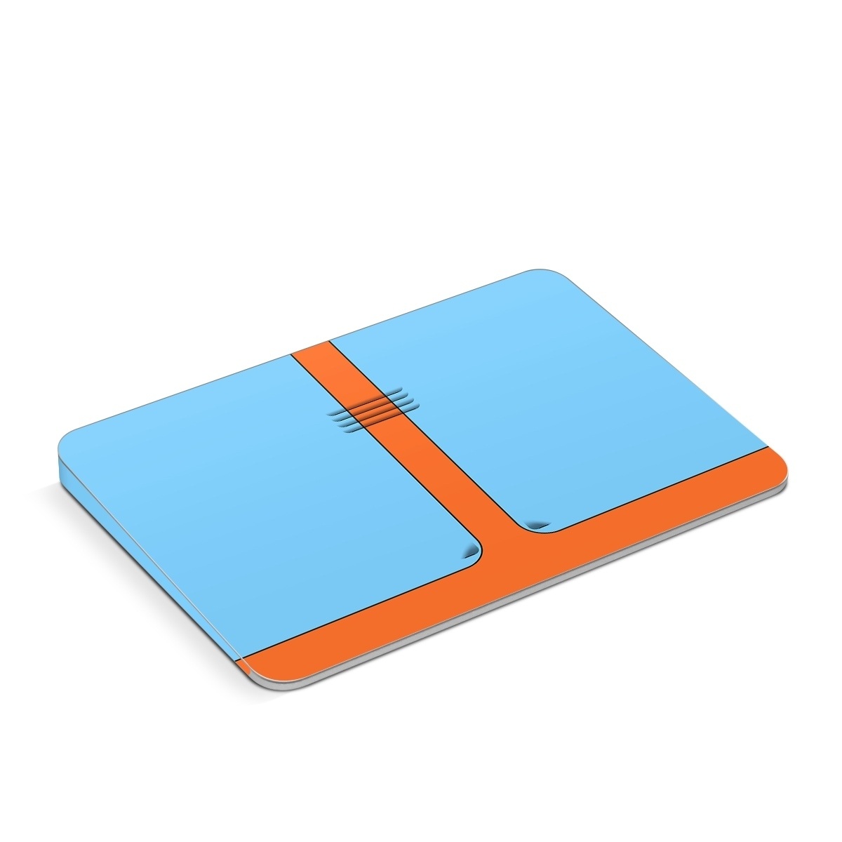 Apple Magic Trackpad Skin design of Line, with blue, orange, black colors