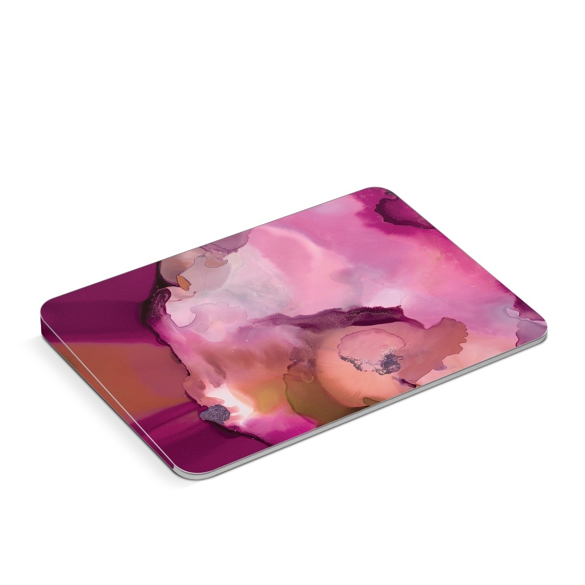 Apple Magic Trackpad Skin design of Purple, Pink, Watercolor paint, Magenta, Illustration, Art, with white, red, pink, white colors