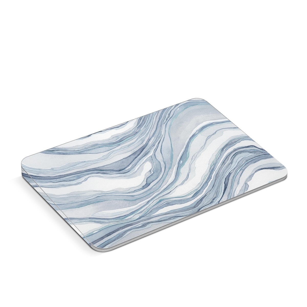 Apple Magic Trackpad Skin design of Water, Liquid, Azure, Fluid, Grey, Aqua, Pattern, Wind wave, Electric blue, Wind, with blue, white colors