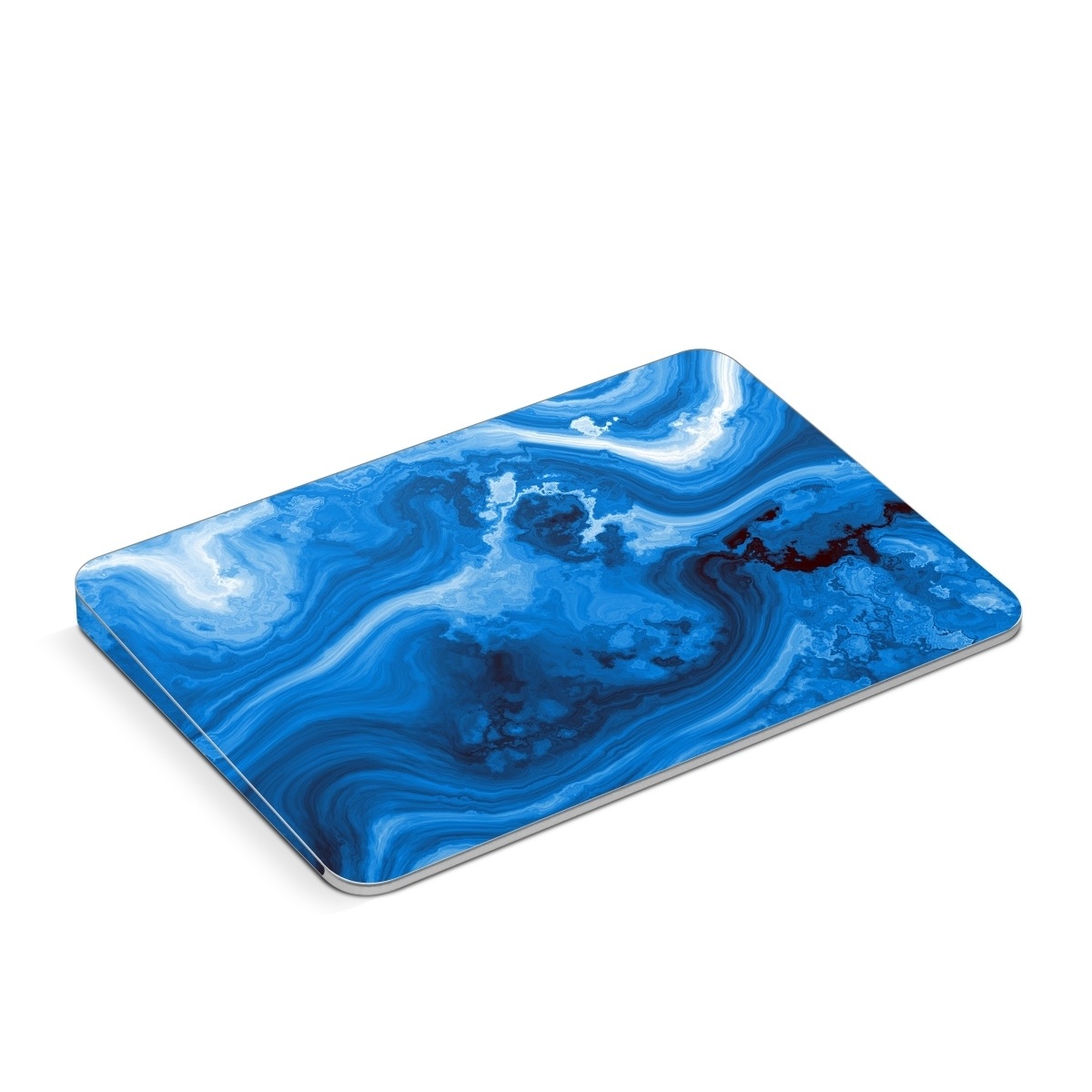 Apple Magic Trackpad Skin design of Blue, Water, Aqua, Azure, Turquoise, Pattern, Liquid, Wave, Electric blue, Design, with blue, white, black colors