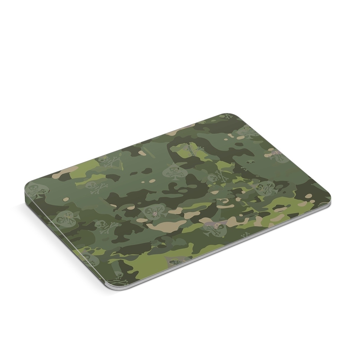 Apple Magic Trackpad Skin design of Military camouflage, Pattern, Camouflage, Uniform, Clothing, Green, Design, Leaf, Plant, Illustration, with green, brown colors