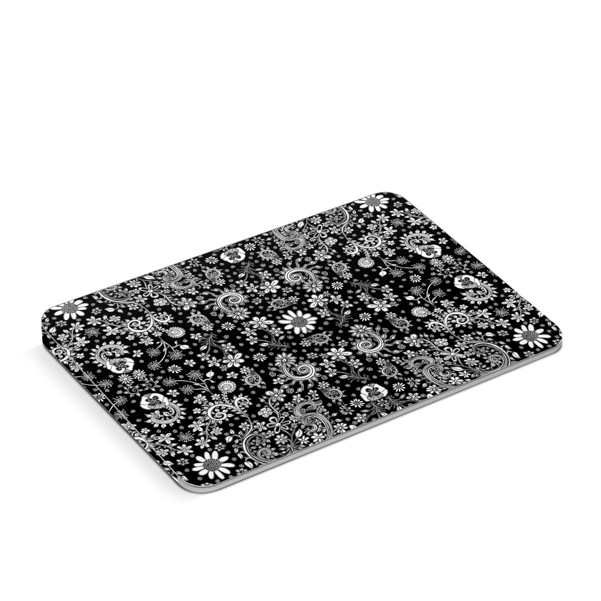 Apple Magic Trackpad Skin design of Pattern, Monochrome, Design, Black-and-white, Visual arts, Textile, Motif, Monochrome photography, Symmetry, with black, white colors