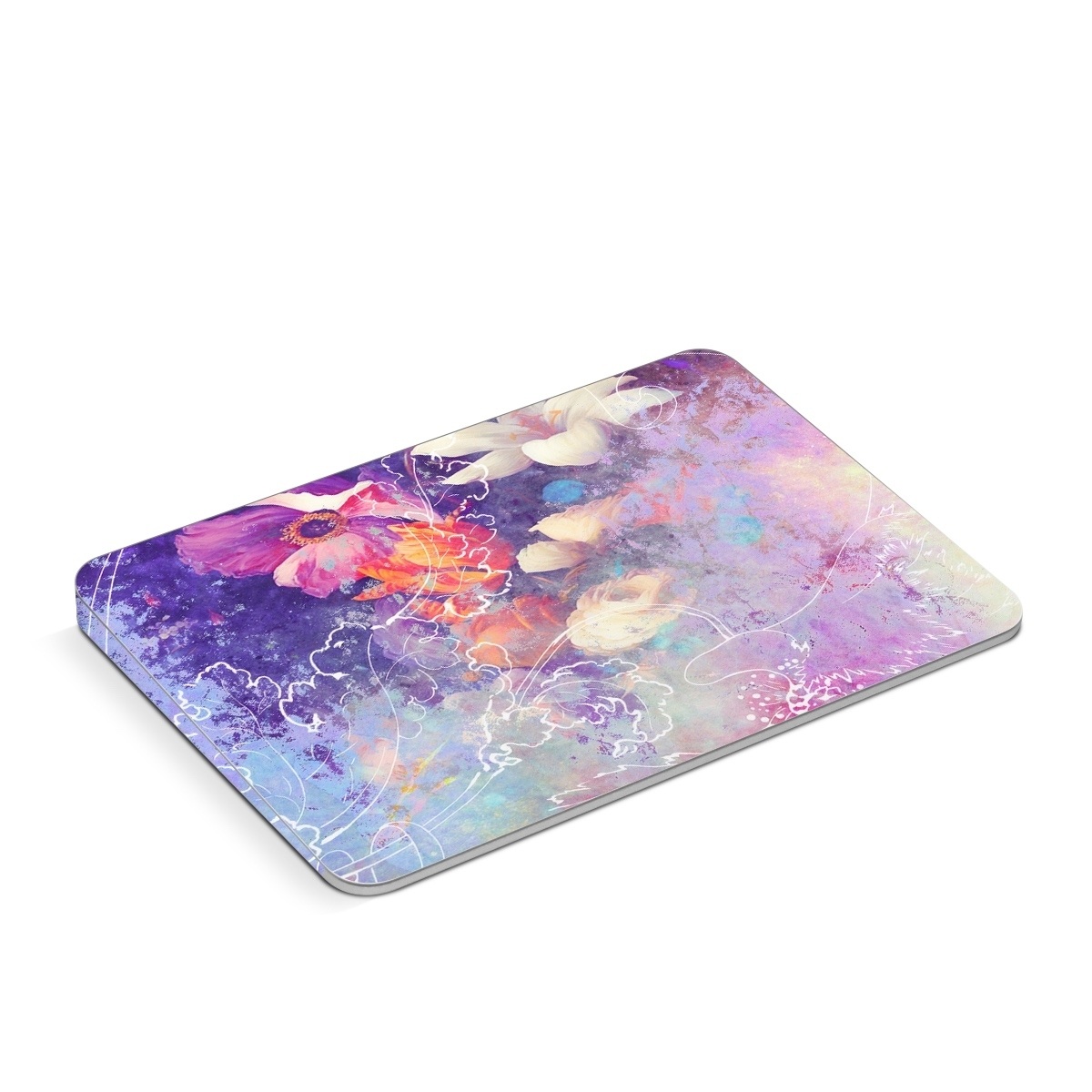 Apple Magic Trackpad Skin design of Purple, Violet, Pink, Graphic design, Illustration, Sky, Art, Design, Watercolor paint, Graphics, with purple, white, red, orange, blue colors