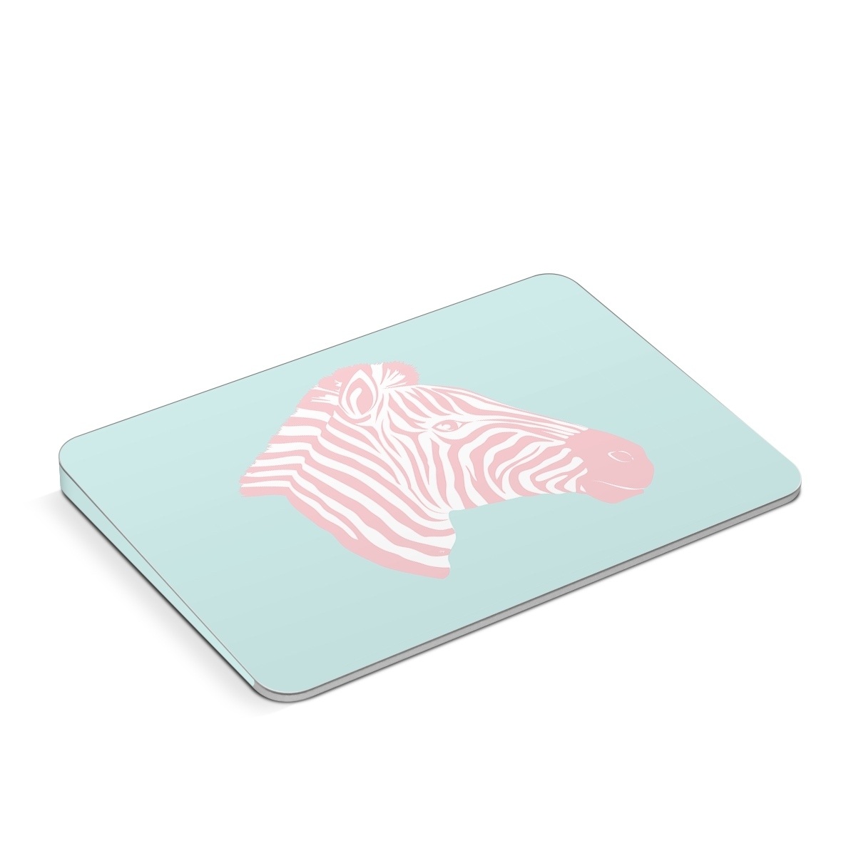 Apple Magic Trackpad Skin design of Sleeve, Fin, Art, Terrestrial animal, Snout, Painting, Fish, Marine biology, Magenta, Pattern, with pink, white, blue colors