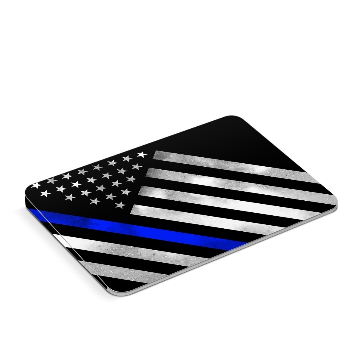 Apple Magic Trackpad Skin design of Flag of the united states, Flag, Cobalt blue, Pattern, Line, Black-and-white, Design, Monochrome, Electric blue, Parallel, with black, white, gray, blue colors