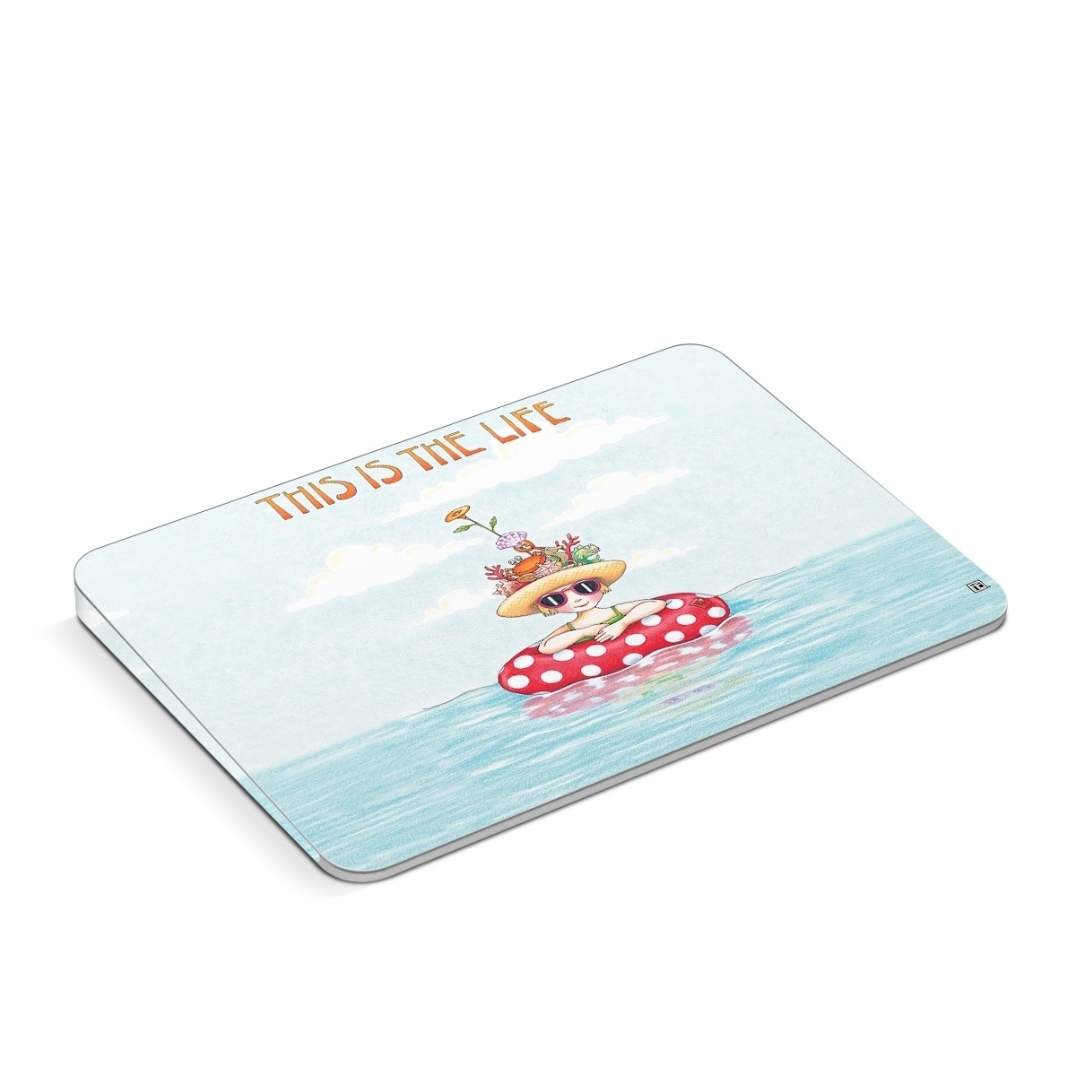 Apple Magic Trackpad Skin design of Cartoon, Illustration, Clip art, with blue, red, white, yellow, green, orange, pink colors