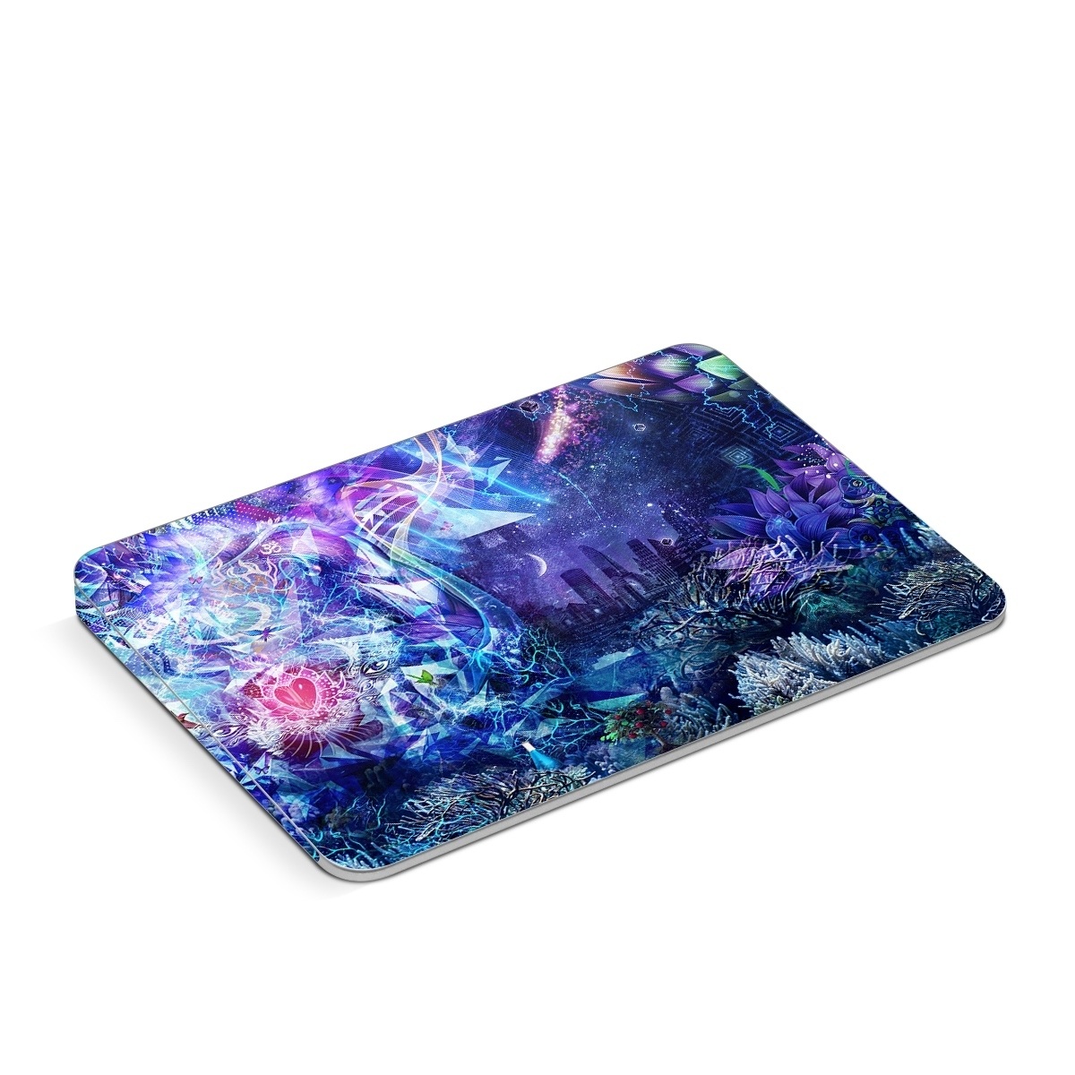 Apple Magic Trackpad Skin design of Blue, Purple, Violet, Lavender, Majorelle blue, Psychedelic art, Electric blue, Organism, Art, Design, with blue, green, purple, red, pink colors