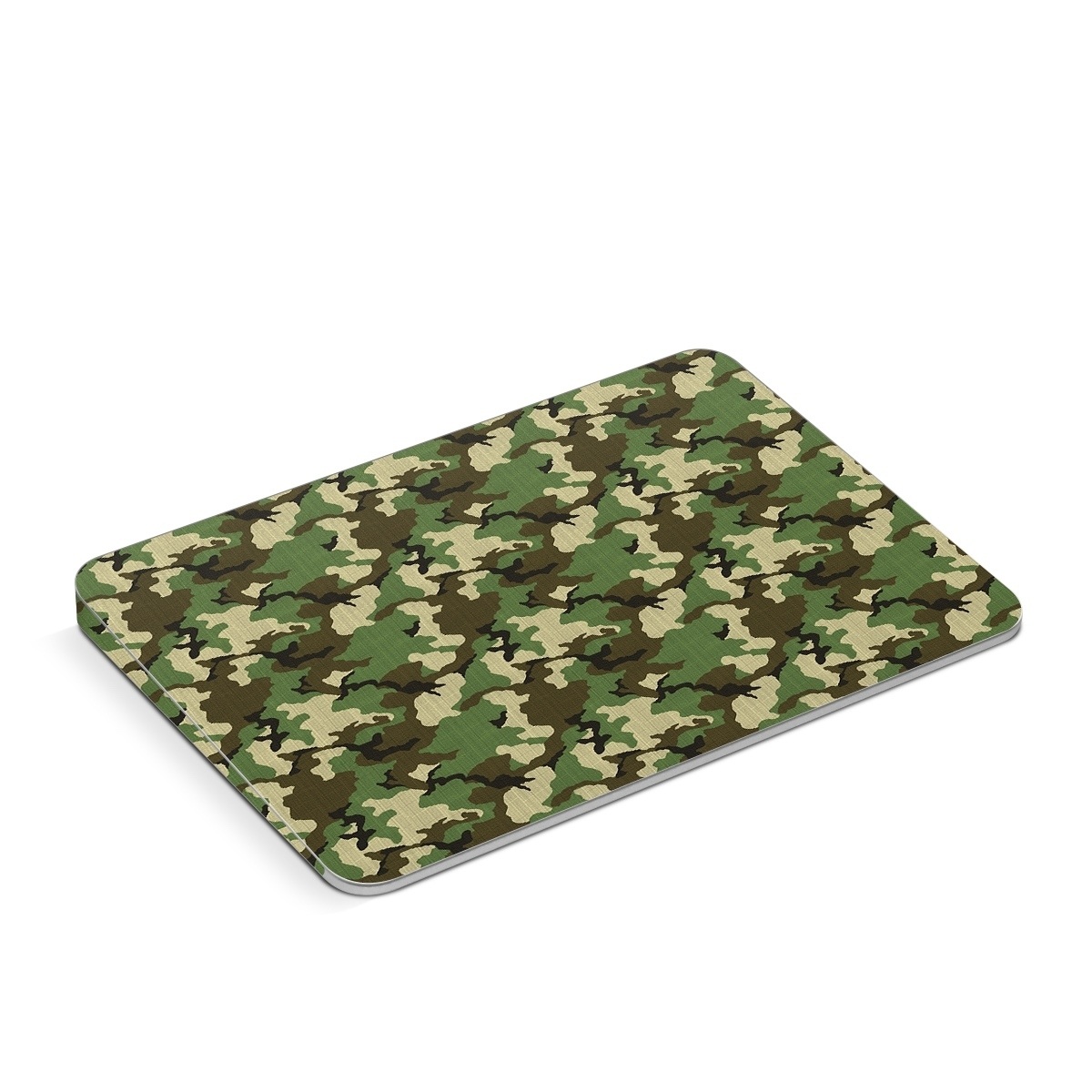 Apple Magic Trackpad Skin design of Military camouflage, Camouflage, Clothing, Pattern, Green, Uniform, Military uniform, Design, Sportswear, Plane, with black, gray, green colors