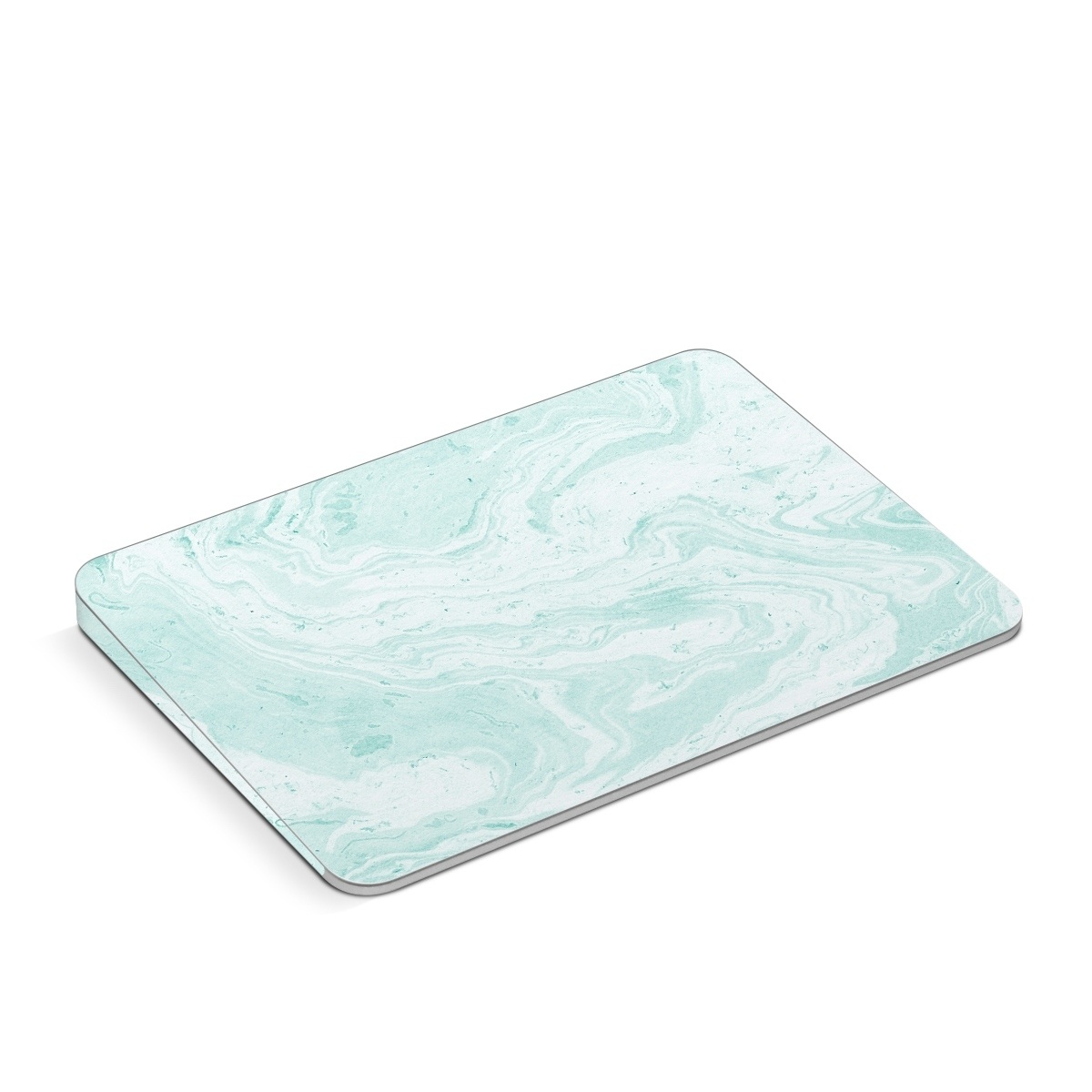 Apple Magic Trackpad Skin design of White, Aqua, Pattern, with green, blue colors