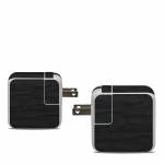 Black Woodgrain Apple 30W USB-C Power Adapter Skin