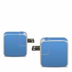 Solid State Blue Apple 30W USB-C Power Adapter Skin