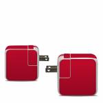 Solid State Red Apple 30W USB-C Power Adapter Skin