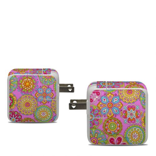 Bright Flowers Apple 30W USB-C Power Adapter Skin