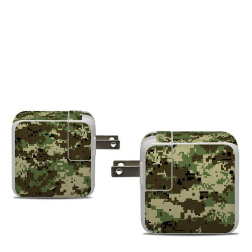Digital Woodland Camo Apple 30W USB-C Power Adapter Skin