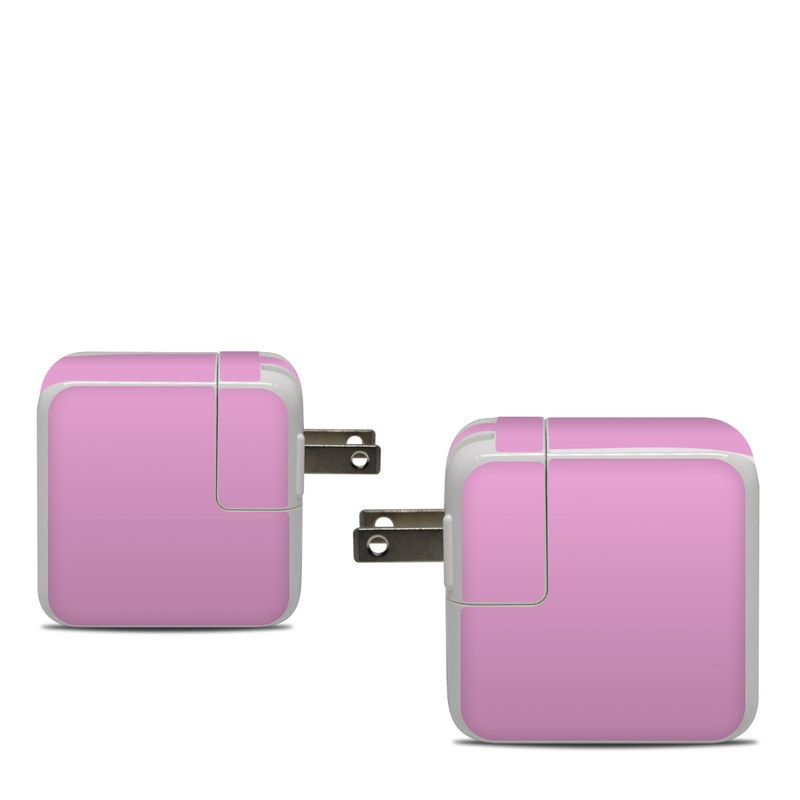 Apple 30W USB-C Power Adapter Skin design of Pink, Violet, Purple, Red, Magenta, Lilac, Sky, Material property, Peach, with pink colors