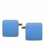 Solid State Blue Apple 61W USB-C Power Adapter Skin