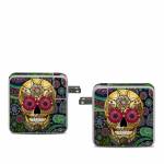 Sugar Skull Paisley Apple 61W USB-C Power Adapter Skin