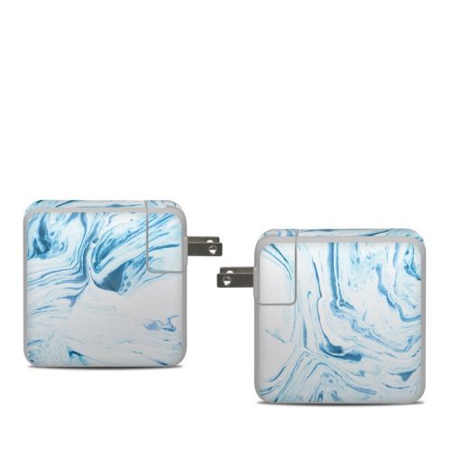 Azul Marble Apple 61W USB-C Power Adapter Skin