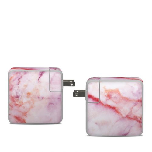 Blush Marble Apple 61W USB-C Power Adapter Skin