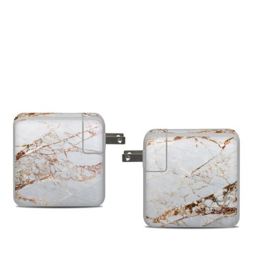 Hazel Marble Apple 61W USB-C Power Adapter Skin