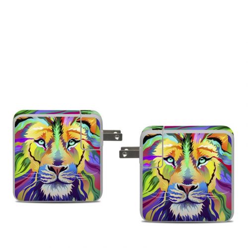 King of Technicolor Apple 61W USB-C Power Adapter Skin