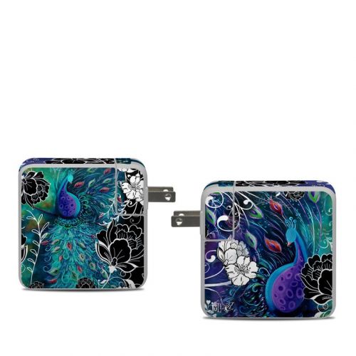 Peacock Garden Apple 61W USB-C Power Adapter Skin