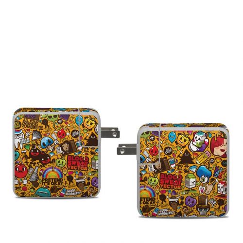 Psychedelic Apple 61W USB-C Power Adapter Skin