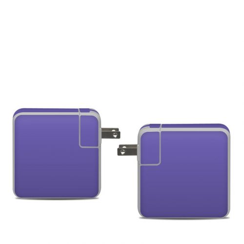 Solid State Purple Apple 61W USB-C Power Adapter Skin