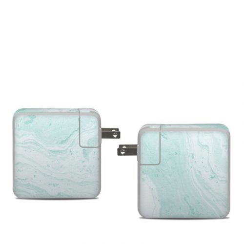 Winter Green Marble Apple 61W USB-C Power Adapter Skin