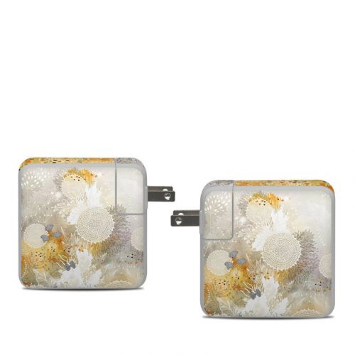 White Velvet Apple 61W USB-C Power Adapter Skin
