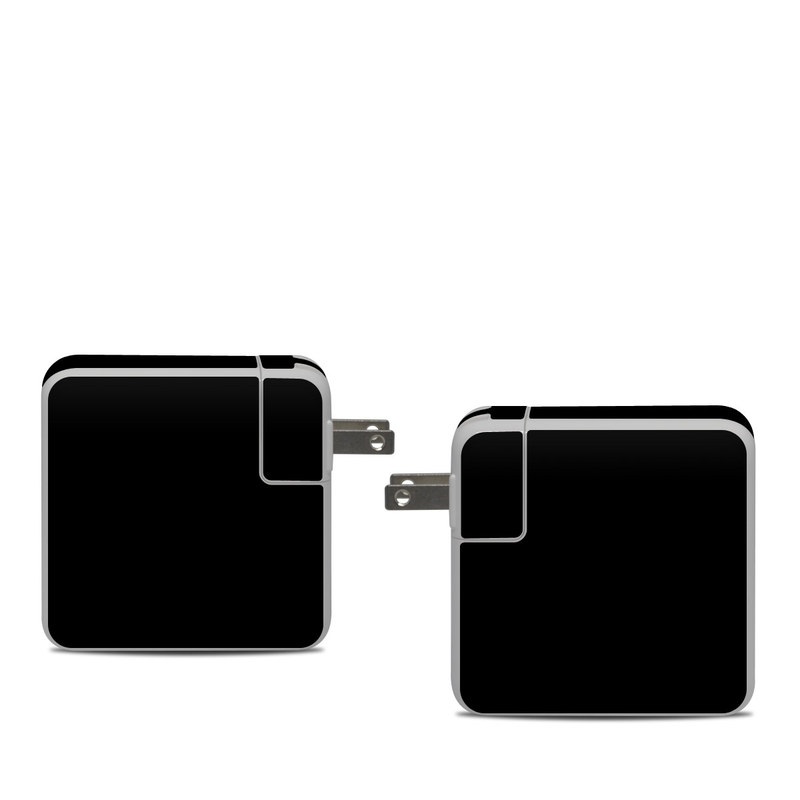 Apple 61W USB-C Power Adapter Skin design of Black, Darkness, White, Sky, Light, Red, Text, Brown, Font, Atmosphere with black colors