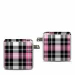Pink Plaid Apple 87W USB-C Power Adapter Skin