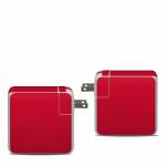Solid State Red Apple 87W USB-C Power Adapter Skin