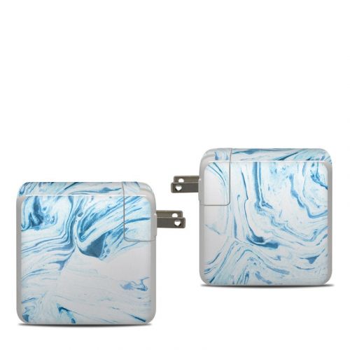 Azul Marble Apple 87W USB-C Power Adapter Skin