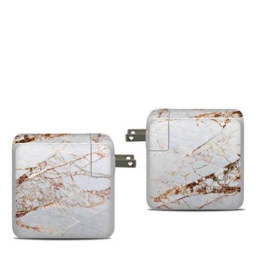 Hazel Marble Apple 87W USB-C Power Adapter Skin