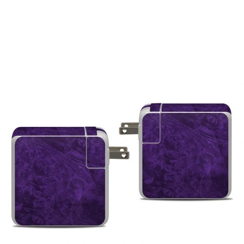 Purple Lacquer Apple 87W USB-C Power Adapter Skin