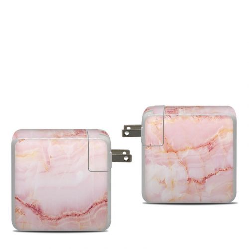 Satin Marble Apple 87W USB-C Power Adapter Skin