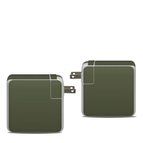 Solid State Olive Drab Apple 87W USB-C Power Adapter Skin
