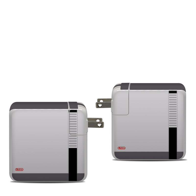 Apple 87W USB-C Power Adapter Skin design of Text, Font, Red, Product, Logo, Brand, Material property, Graphics, Rectangle, with gray, black, red colors