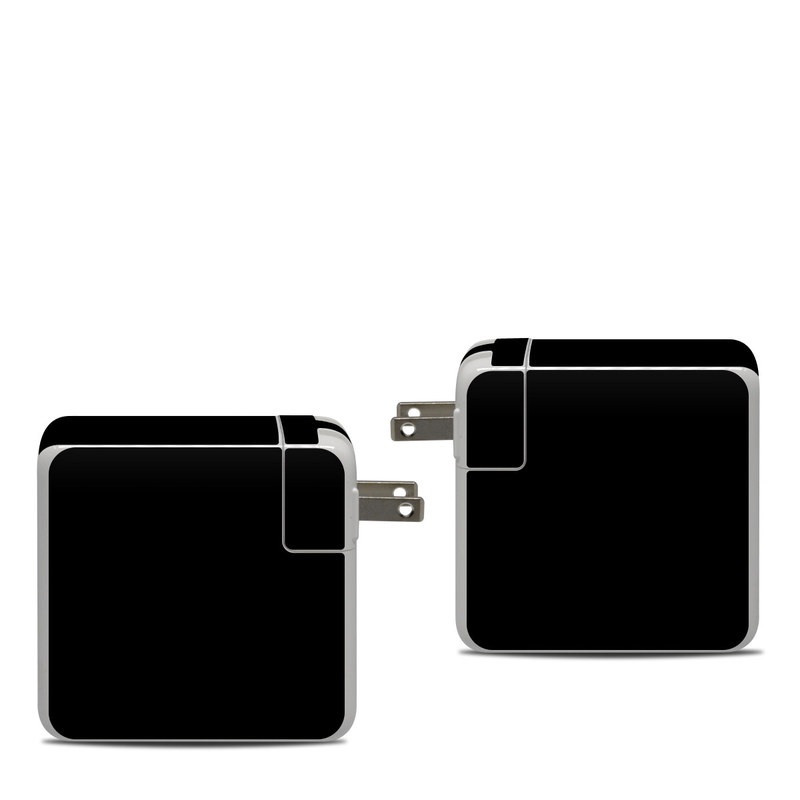 Solid State Black Apple 87W USB-C Power Adapter Skin iStyles