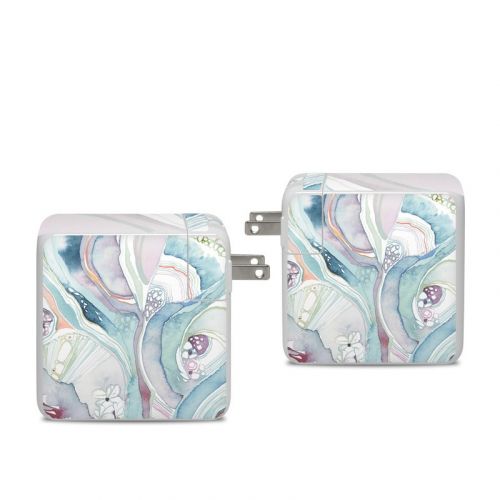 Abstract Organic Apple 96W USB-C Power Adapter Skin
