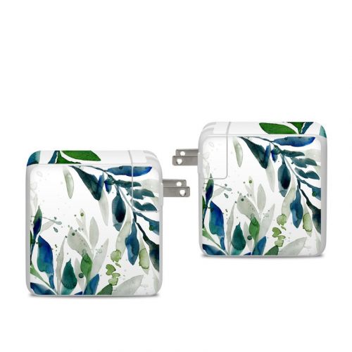 Floating Leaves Apple 96W USB-C Power Adapter Skin